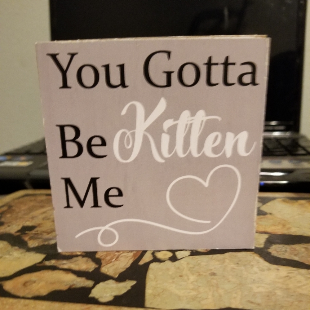 Wooden sign